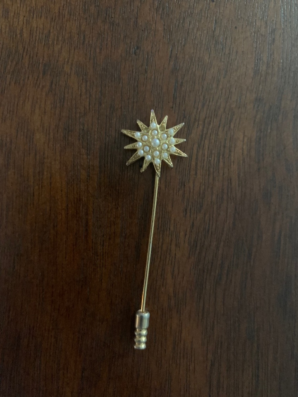 Vintage Pearl Wand Brooch